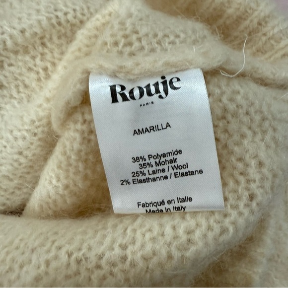 Rouje Sweater Amarillo Cardigan Mohair in Nude Cream - Picture 7 of 10
